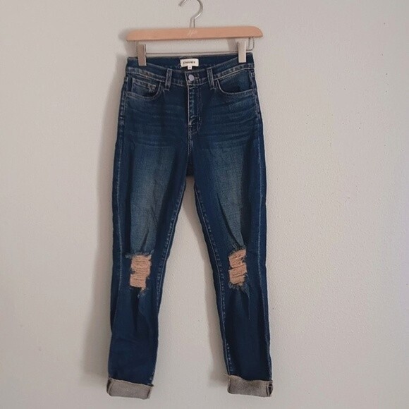 💫SALE💫 NEW NWOT L’Agence Olga High Rise Cigarette Jeans size.25 Strech - Picture 4 of 8